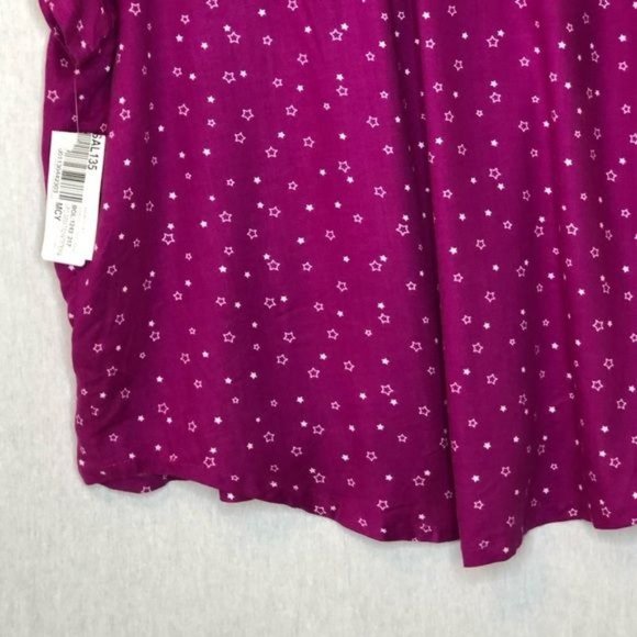 Jenni printed button up pajama lounge shirt - Picture 8 of 8